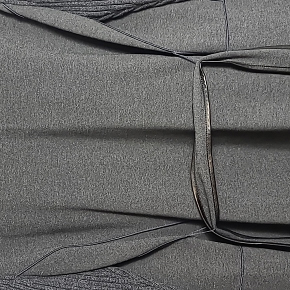 LAFAYETTE 148 New York Grey Self Tie Open  Cardigan w/ Button Collar Size Small - Picture 13 of 16